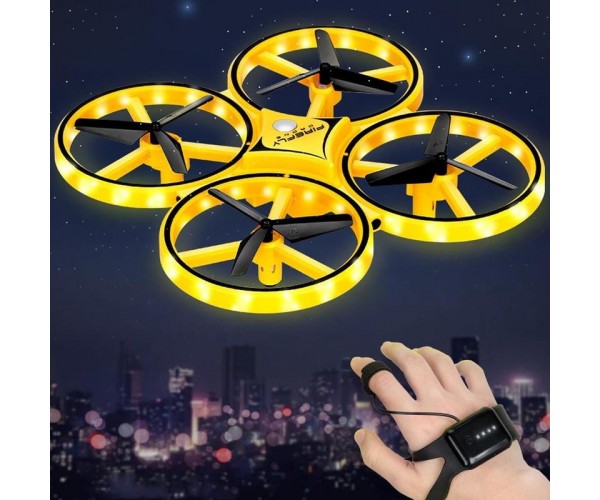 

Квадрокоптер дрон Tracker Drone с сенсорным управлением на руку