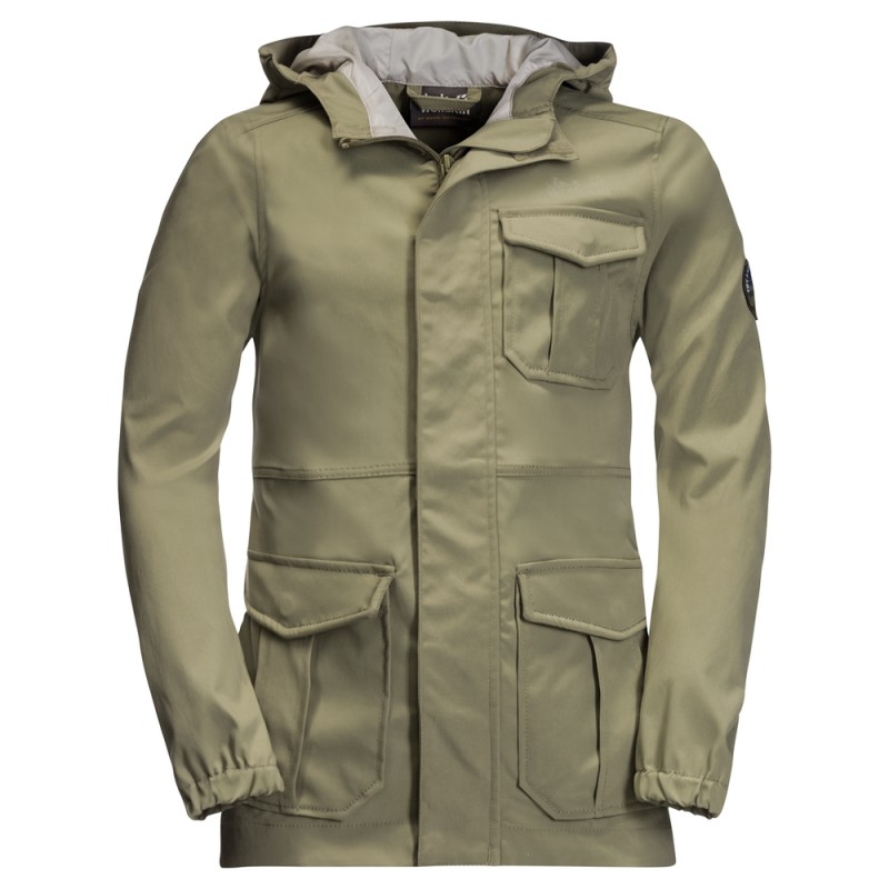 

Ветровка LAKESIDE SAFARI JACKET KIDS Jack Wolfskin 1608301-4288 116 Хаки (4060477492957)