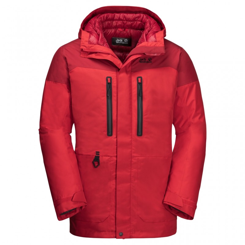 

Пуховик NORTH ICE PARKA M Jack Wolfskin 1111681-2102 XXL Красный