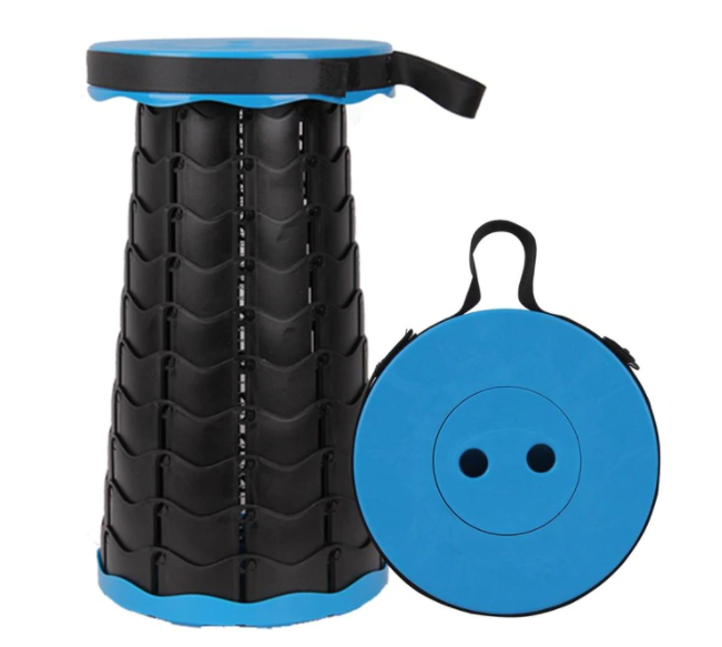 

Складной табурет пластиковый круглый Fexible Stool синий