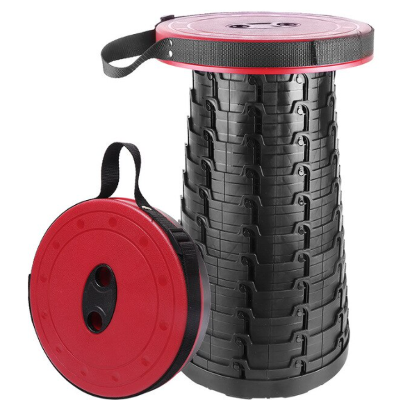 

Складной табурет пластиковый круглый Fexible Stool красный