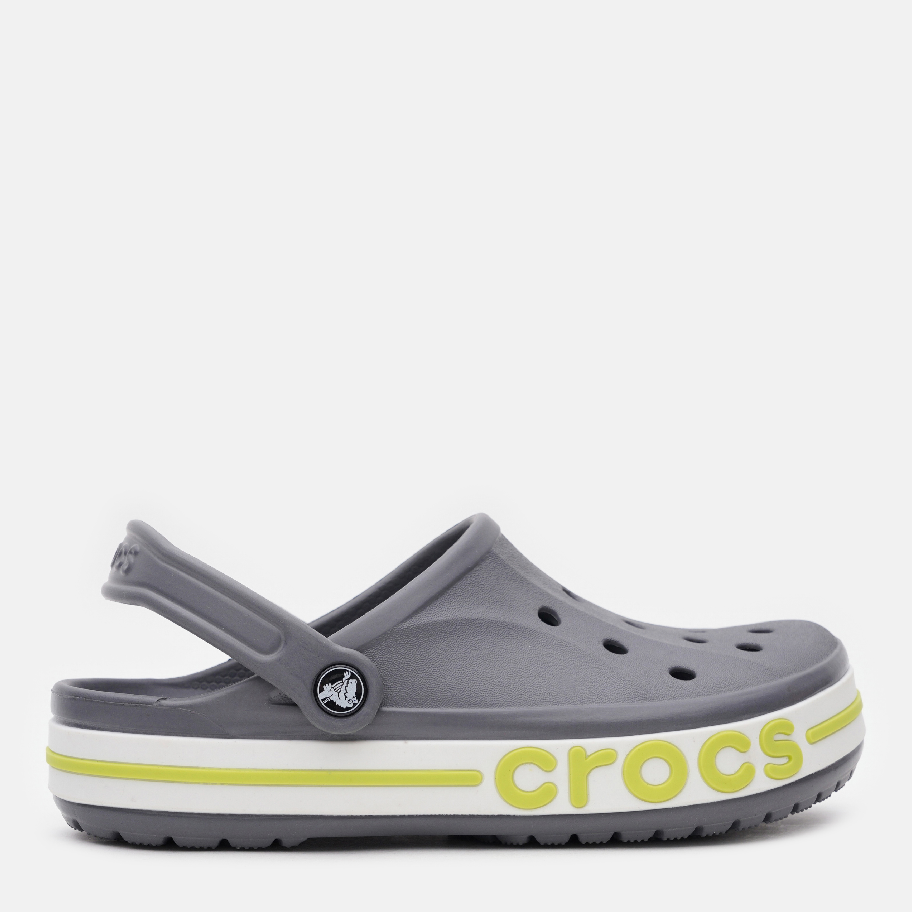 Акція на Жіночі крокси Crocs Bayaband Clog 205089-0A3 36-37 (M4/W6) 22 см Slate Grey/Lime Punch від Rozetka