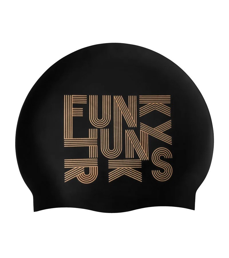 

Силиконовая шапочка для плавания Funky Trunks Gold Lines