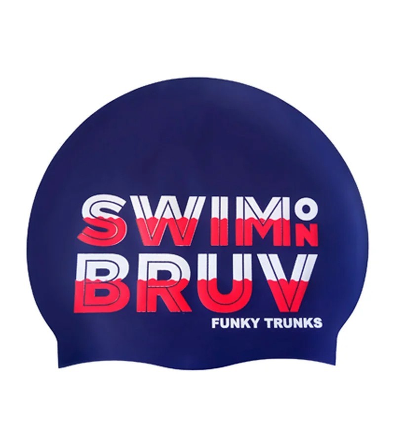 

Силиконовая шапочка для плавания Funky Trunks Swim on Bruv