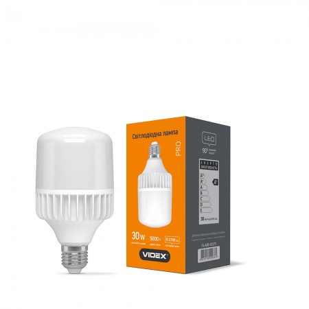 

Лампа LED A80 30W E27 5000K 220V, 25002, Videx