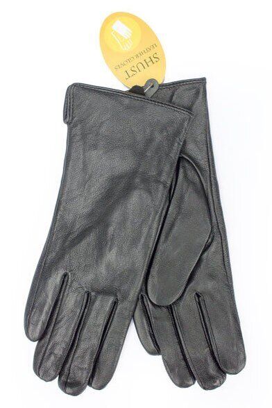 

Женские черные перчатки из натуральной кожи ягненка Shust Gloves