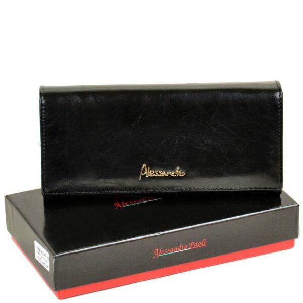 

Кожаный кошелек Canarie ALESSANDRO PAOLI W1-V black