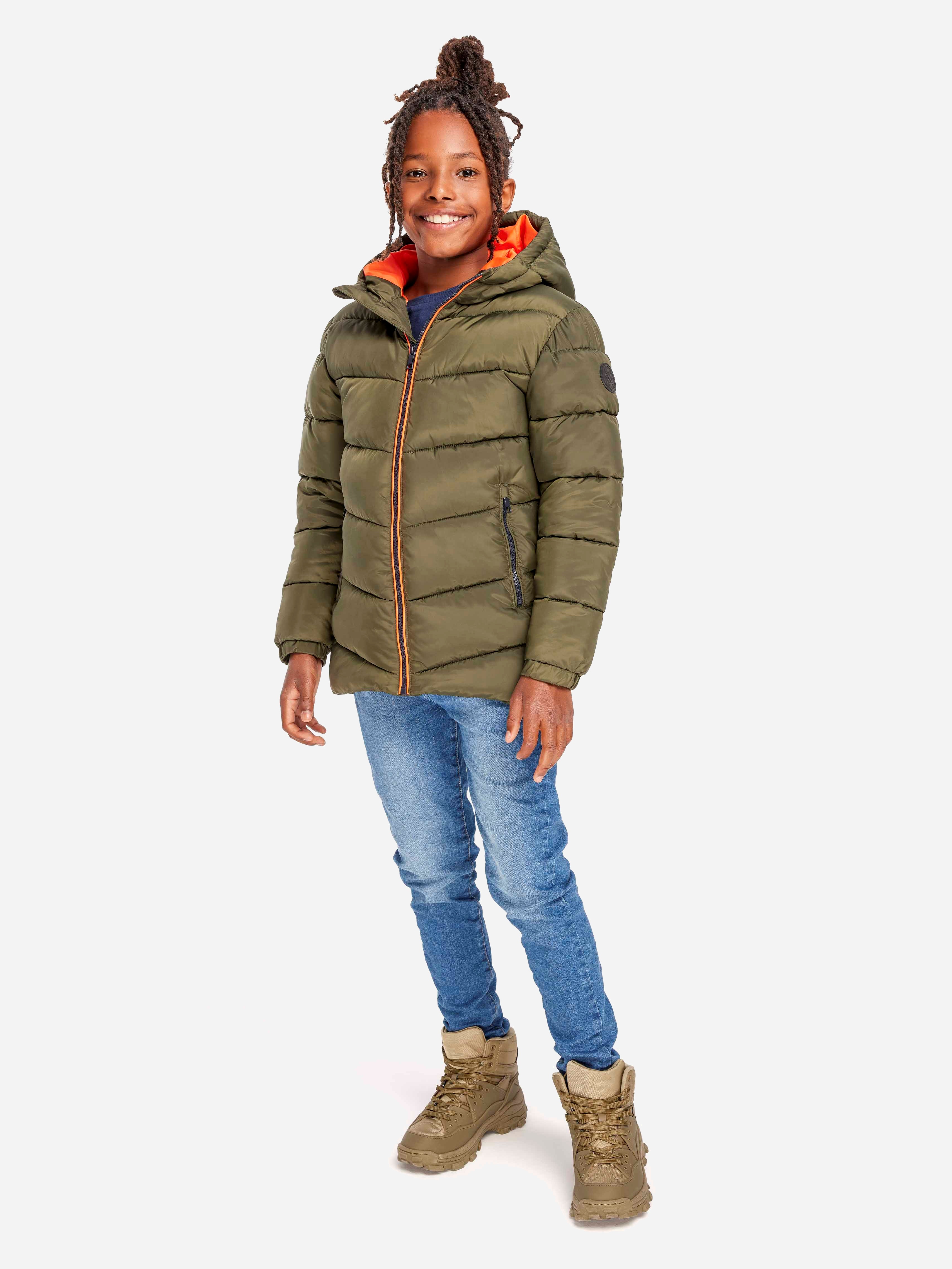 Акція на Дитяча демісезонна куртка для хлопчика Minoti 15coat 18 39588JNR 98-104 см Хакі від Rozetka