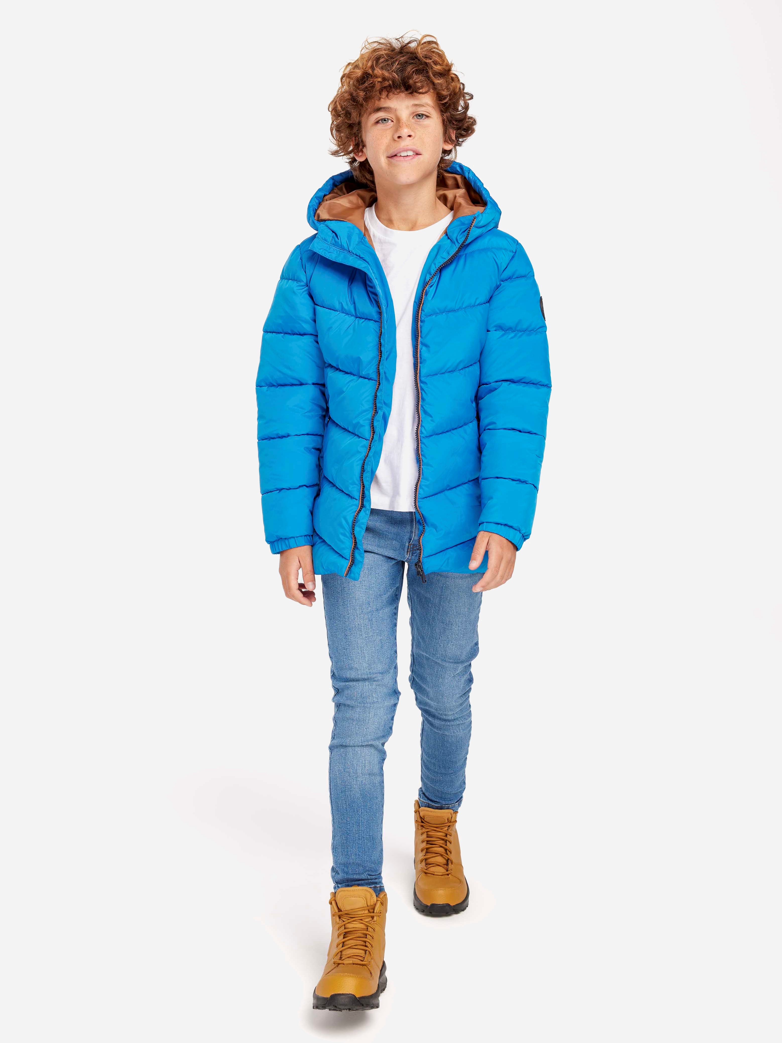 Акція на Дитяча демісезонна куртка для хлопчика Minoti 15coat 22 39592JNR 104-110 см Блакитна від Rozetka
