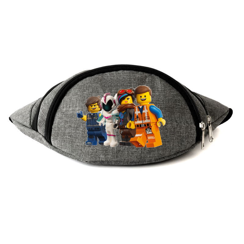 

Сумка Бананка на пояс Лего МУВИ (LEGO-Movie-03) Cappuccino Toys серая