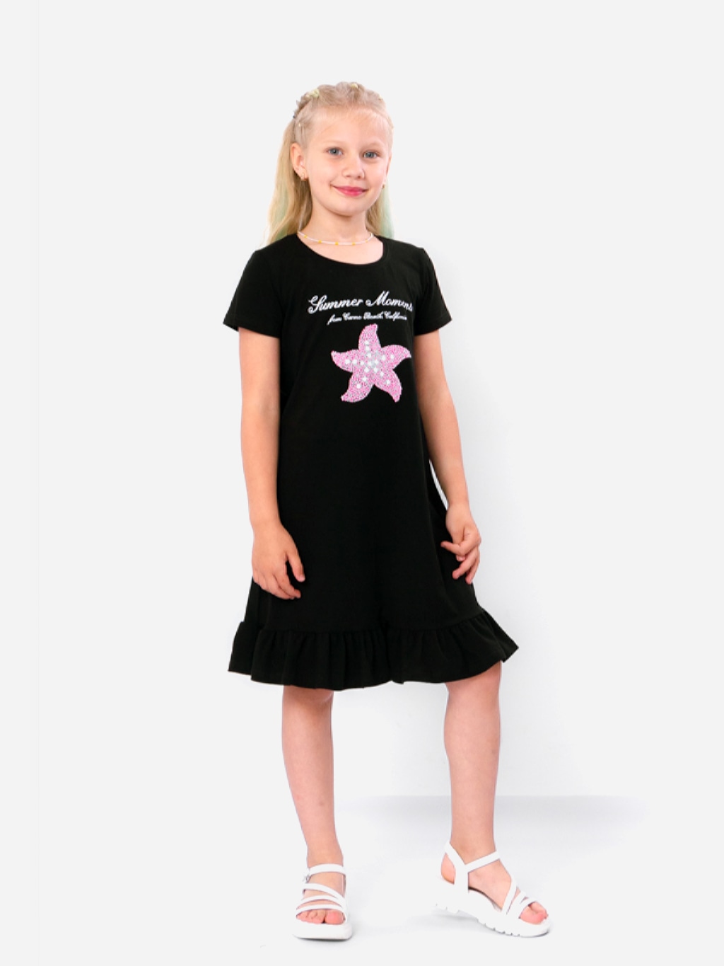 Акція на Дитяча літня сукня для дівчинки Носи своє 6255-036-33 116 см Чорна (p-6016-125773) від Rozetka