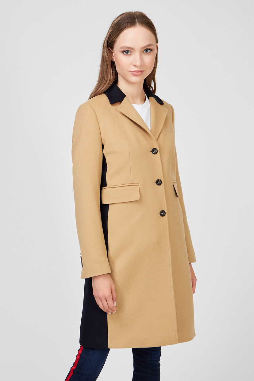 

Женское бежевое шерстяное пальто ICON CLASSIC Tommy Hilfiger 34 WW0WW28399