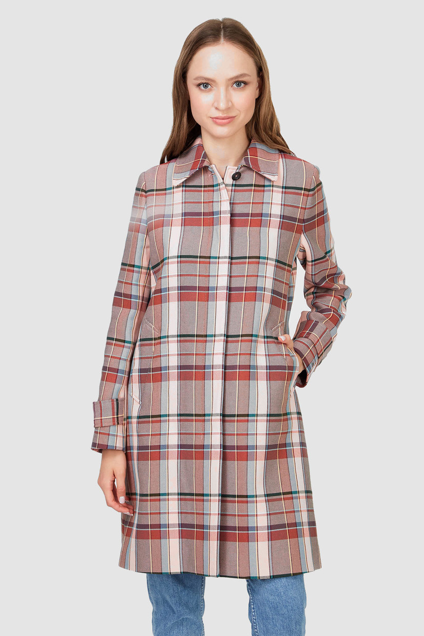 

Женское пальто в клетку TESS COTTON BLEND CHECK MAC Tommy Hilfiger 34 WW0WW28396