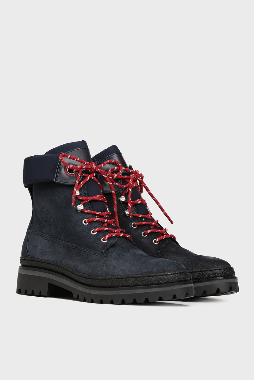 

Женские синие замшевые ботинки Tommy Hilfiger 36 FW0FW04343