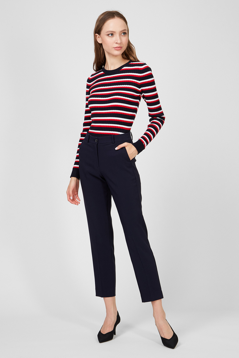 

Женские темно-синие брюки BISTRETCH POLY SLIM AL Tommy Hilfiger 36 WW0WW27286