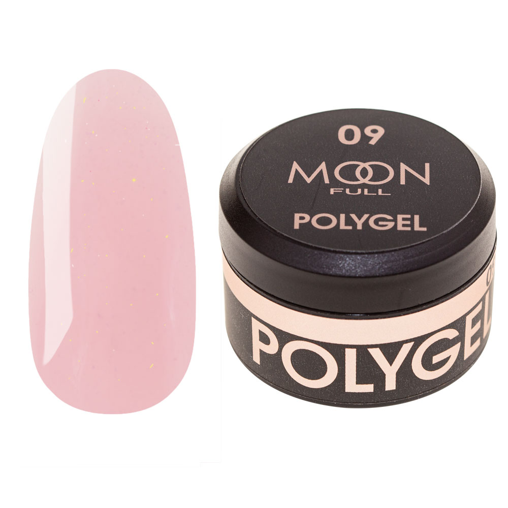 Полигель для наращивания ногтей Moon Full Poly Gel №09 Натурально ...