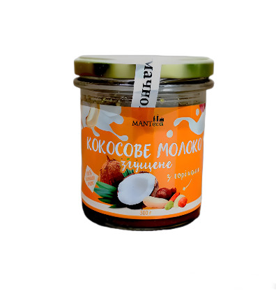Купить Сгущенное кокосовое молоко с орехами на кокосовом сахаре, без ...