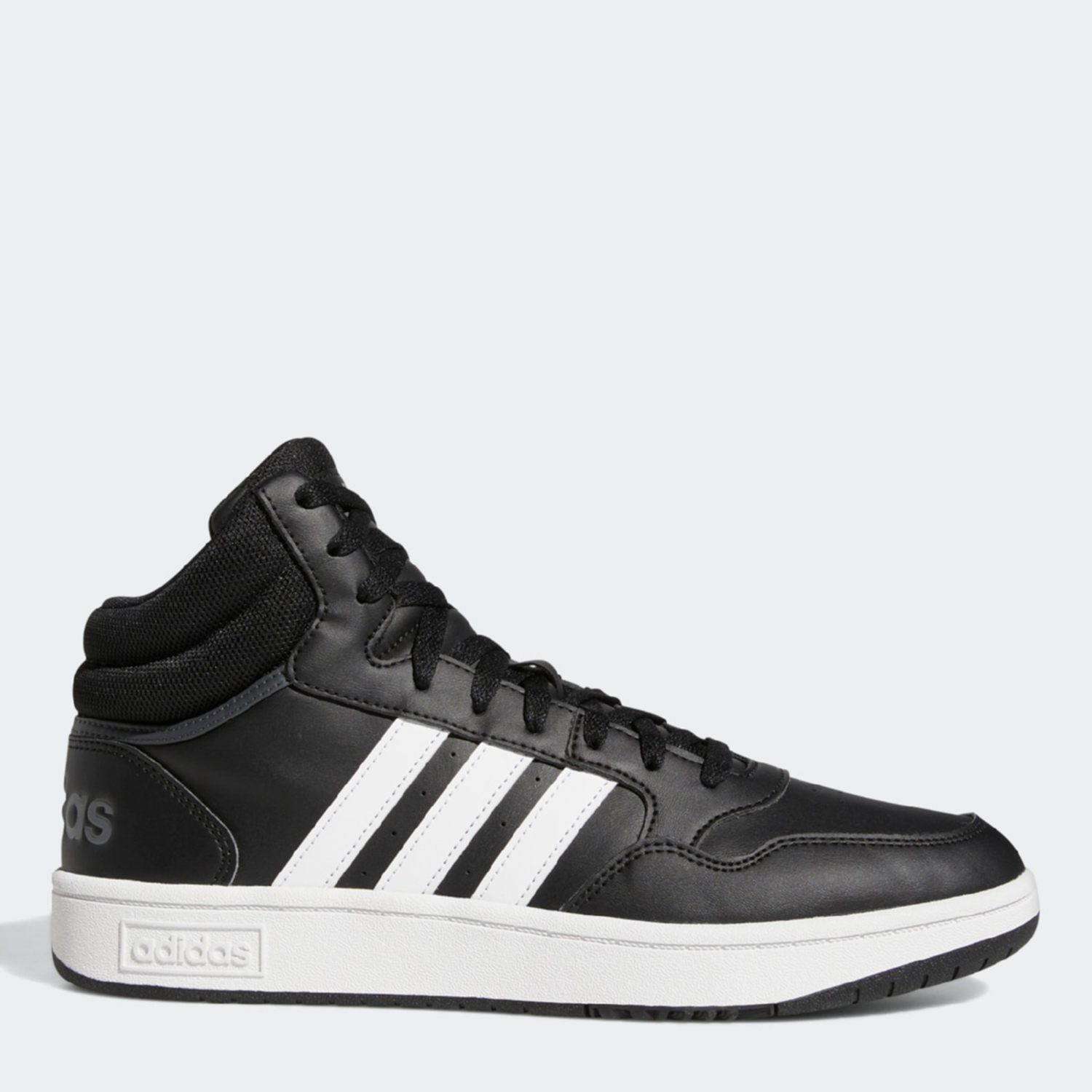 Акція на Чоловічі черевики Adidas Hoops 3.0 Mid GW3020 46.5 (11.5UK) 30 см Cblack/Ftwwht/Gresix від Rozetka