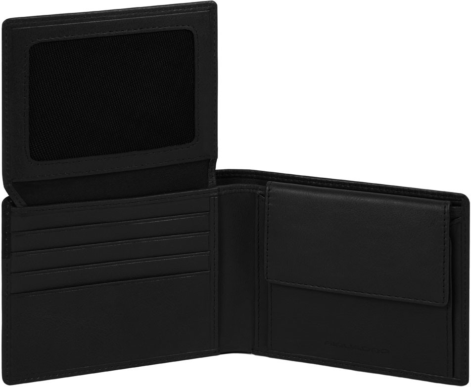 

HAKONE/Black Портмоне гориз. с отдел. для док. и монет с RFID защитой Piquadro PU4518S104R_N