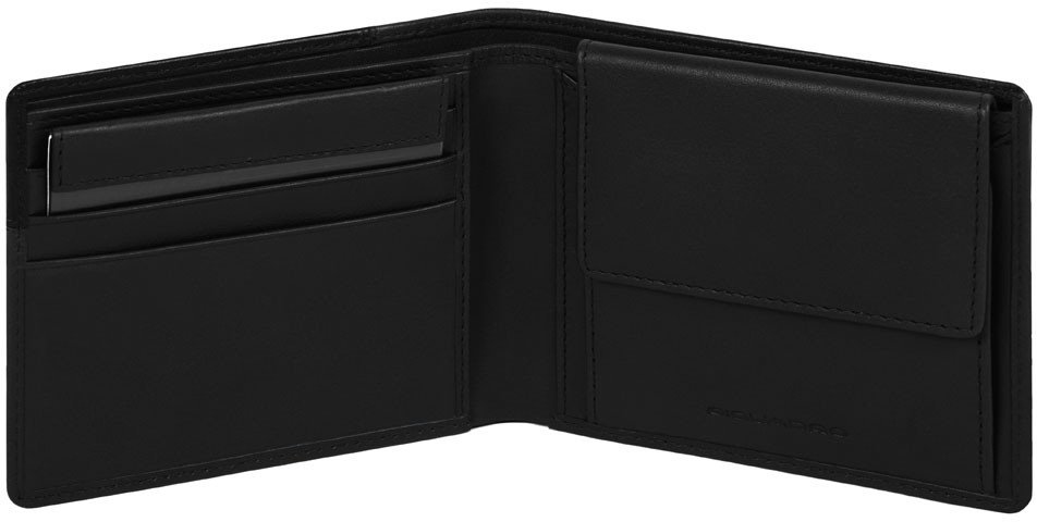 

HAKONE/Black Портмоне гориз. с отдел. для монет с RFID защитой Piquadro PU4188S104R_N