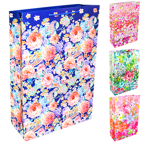 

Пакет подарочный бумажный L "Flowers" 35*14*53см Stenson (TL00058-L)