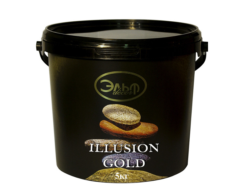 

Штукатурка "золотой шелк" ELF DECOR ILLUSION GOLD декоративная 5кг