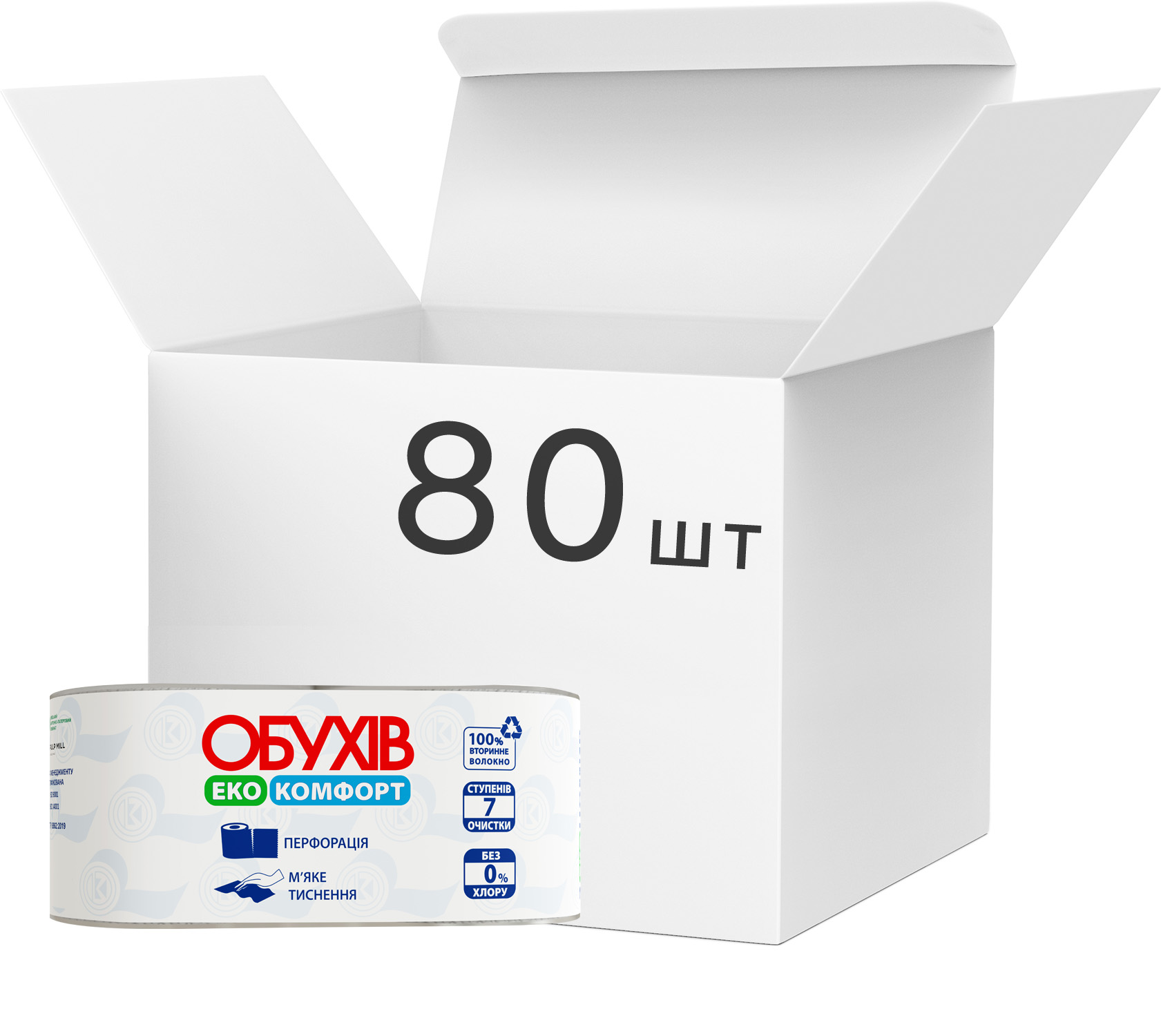 ROZETKA | Упаковка туалетной бумаги Обухов Комфорт на гильзе 1 слой 45 ...