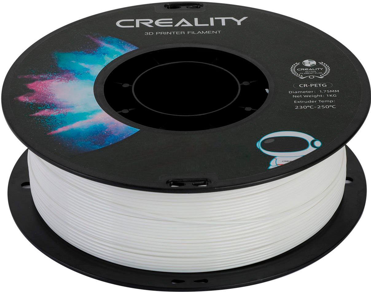 PETG-пластик Creality Filament для 3D принтера 1.75 мм 1 кг Білий (CR ...