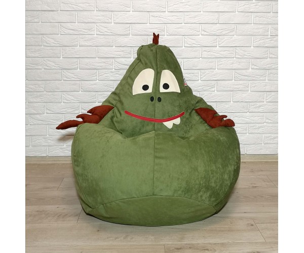 

Кресло-груша велюр "Динозаврик" KatyPuf XXL 140x100