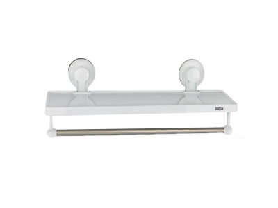 

Полочка с вешалкой на липучке Bathlux 13.9х32 см (30135 SKL11-132527)