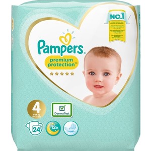 

Подгузники Pampers Premium Protection 4 (9-14 кг), 24 шт