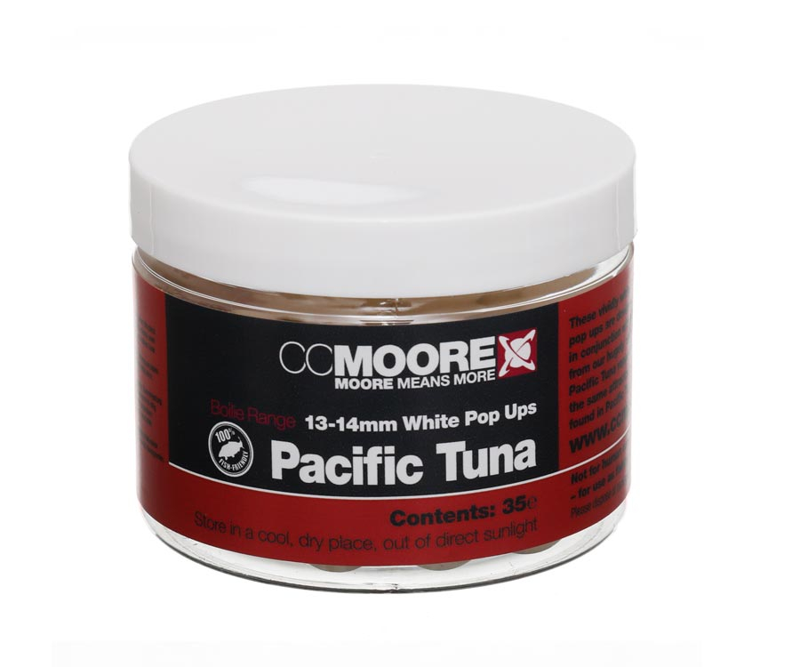 

Бойлы CC Moore Pacific Tuna White Pop-Ups 13-14 мм (арт.3838CCM95843)
