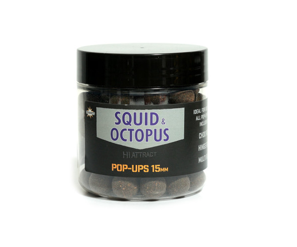 

Бойлы Dynamite Pop-Ups Squid &amp, Octopus Hi-Attract 15mm (арт.1919710074)