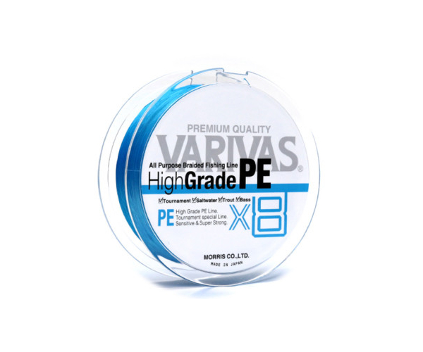 

Шнур Varivas High Grade PE X8 Ocean Blue 150m #1,2 (арт.1919722499)
