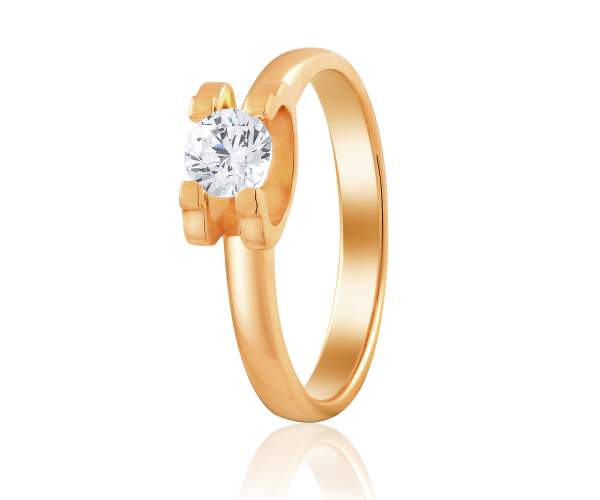 

Кольцо золотое с камнем SWAROVSKI Zirconia "Милан", КД4216SW, 17 размер