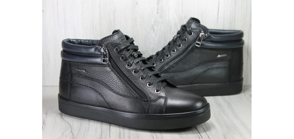 

Ботинки зимние кожаные BERTONI 40 черные на шерсти 612