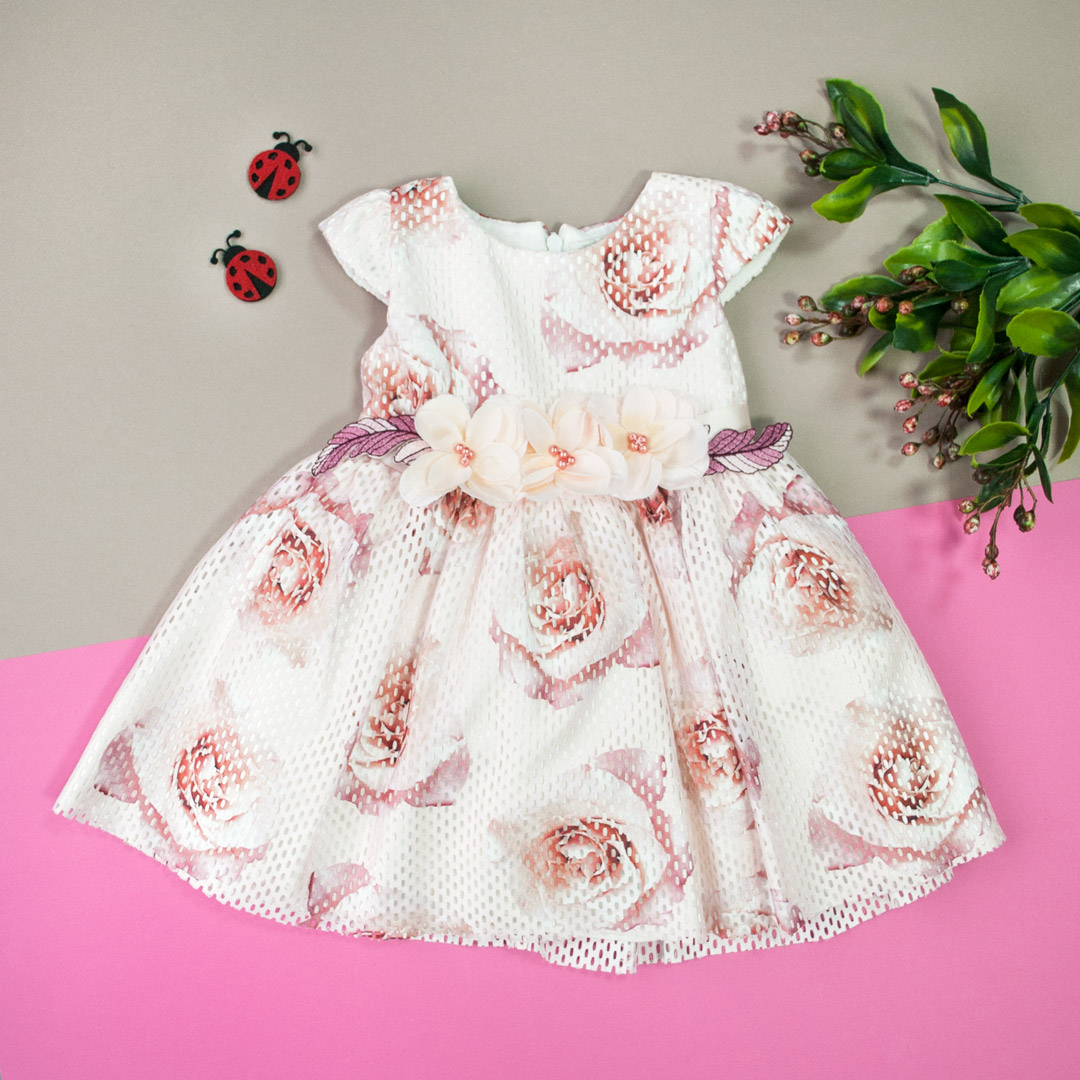 

Платье для девочки BabyRose 2179 92 см Персиковый