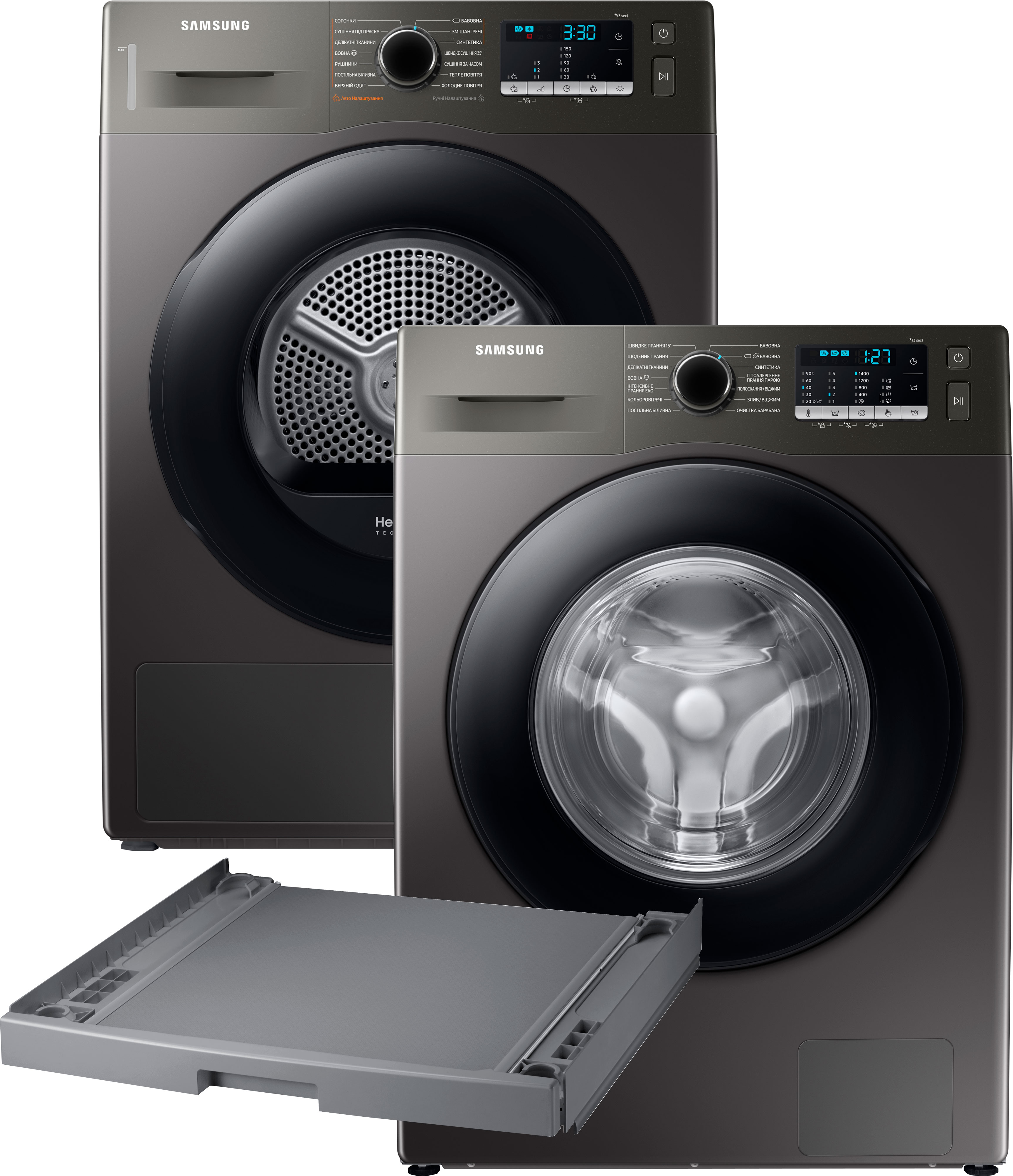 Стиральная машина SAMSUNG WW90TA047AX1/UA + Сушильный автомат SAMSUNG ...
