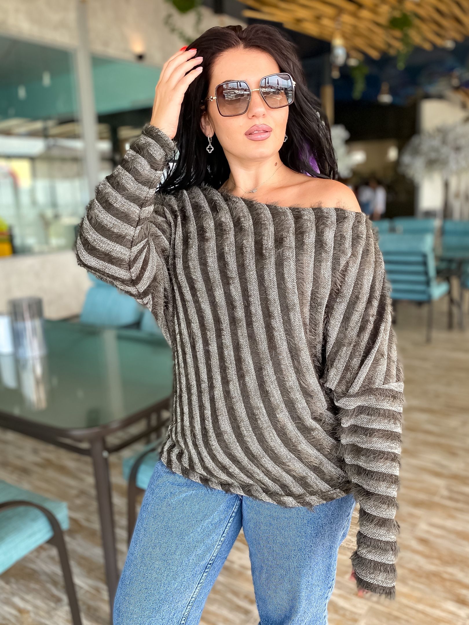 

Джемпер DNKA р15105 - Хаки, Джемпер DNKA р15105 42-44 Хаки