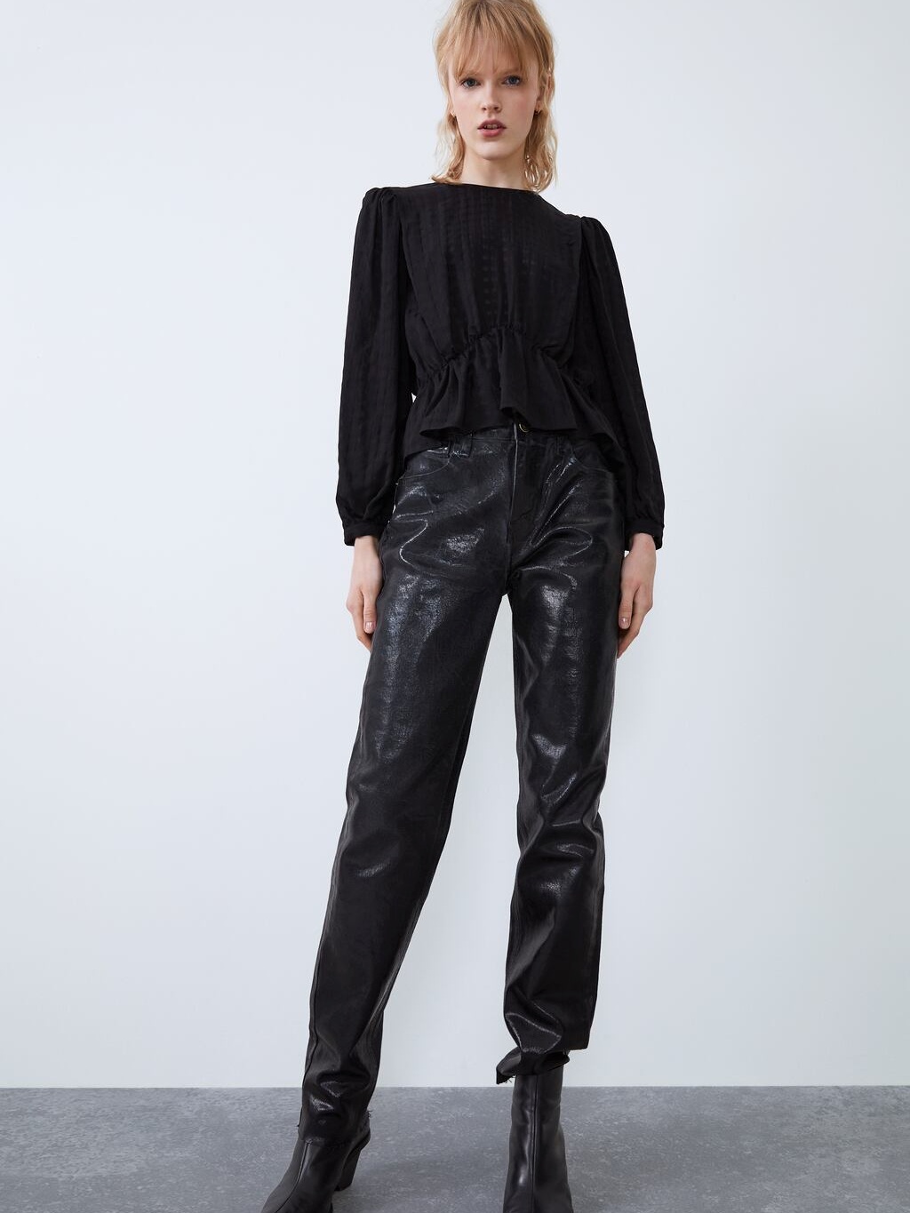 

Блузка Zara 3067/130/800 XL Черная