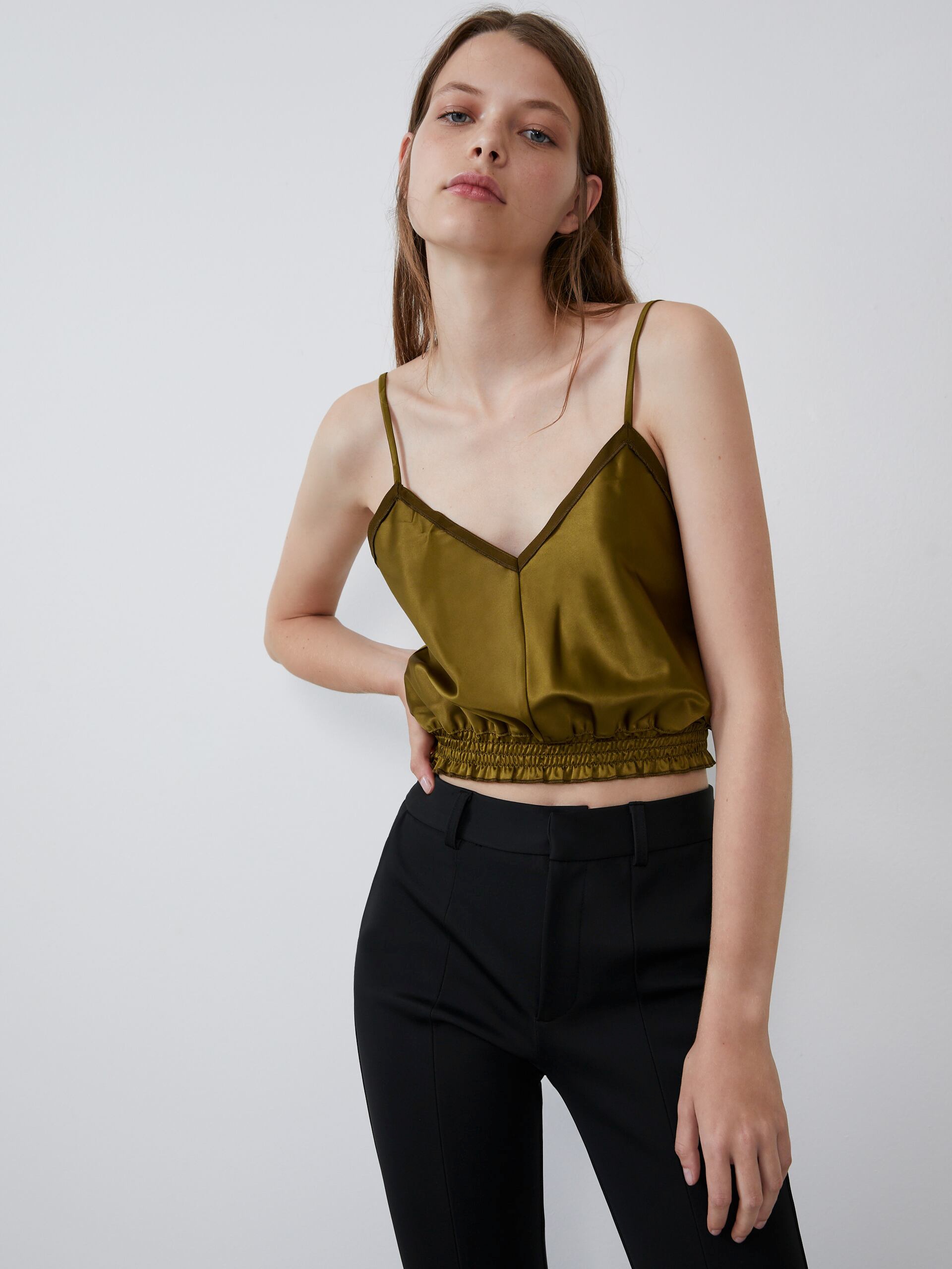 

Топ Zara 2878/817/505  Хаки, Топ Zara 2878/817/505 L Хаки