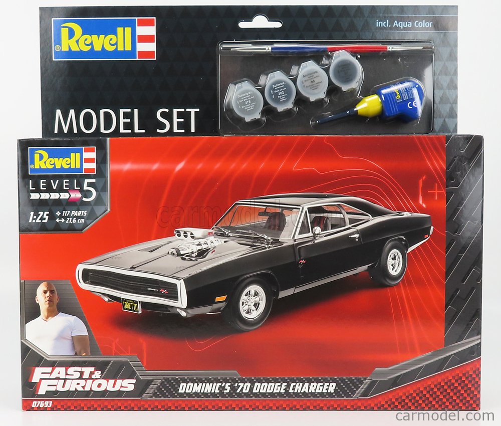 Revell fast furious dominic s hotsell 1970 dodge charger plastic model kit