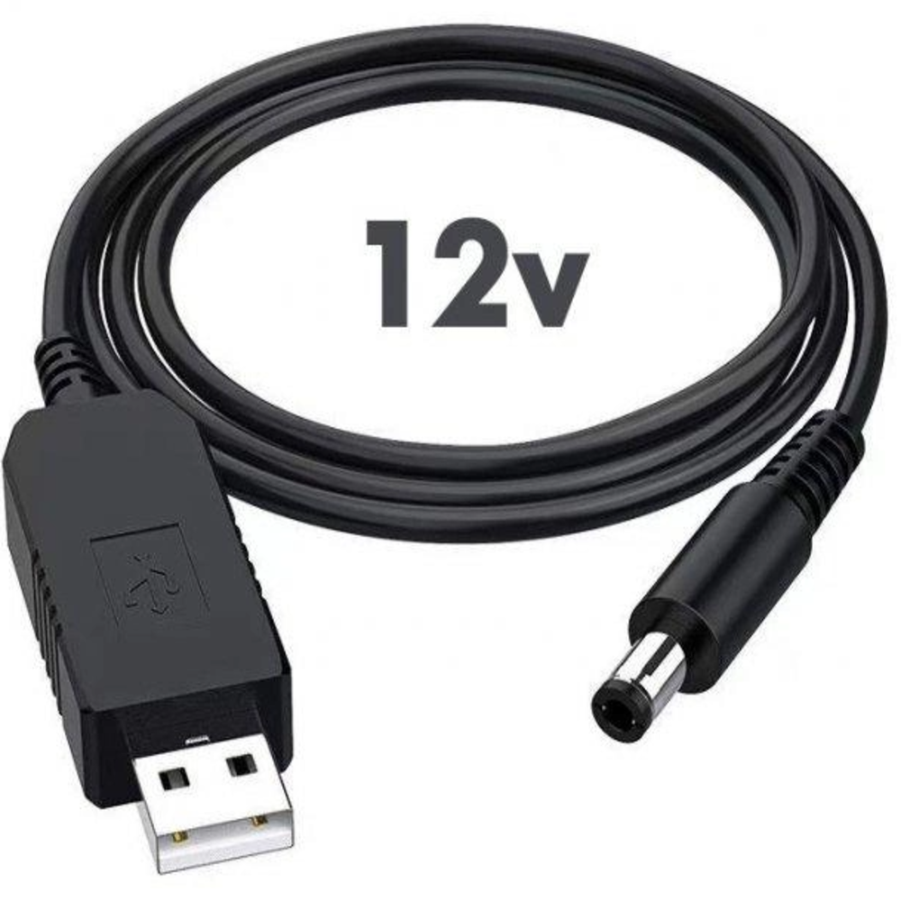 Кабель для роутера от повербанка с преобразователем на 12V, DC 2.1x5.5mm,  USB 5V->12V, 1м с 5в на 12в адаптер кабель переходник для роутера – фото,  отзывы, характеристики в интернет-магазине ROZETKA от продавца: