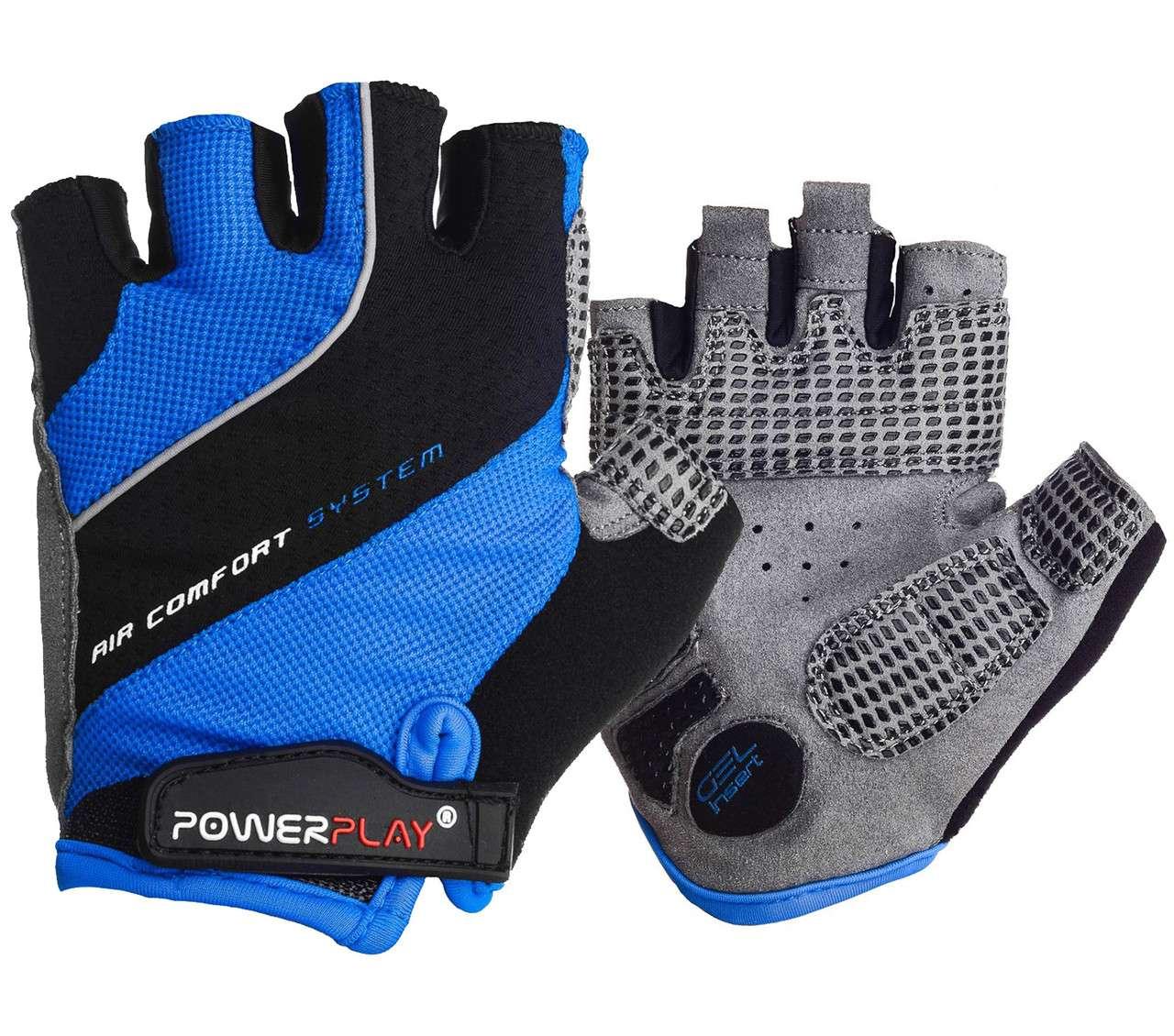 

Велорукавички PowerPlay 5023 Men Сині S (SKL24-144773)