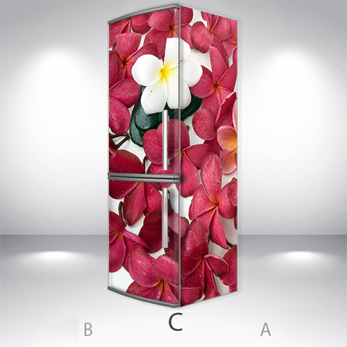 

Холодильник дизайнерский, Магнит, 200 х 60 см, Лицевая+Правая(C) (holMM2_fl102934 Цветы-С)