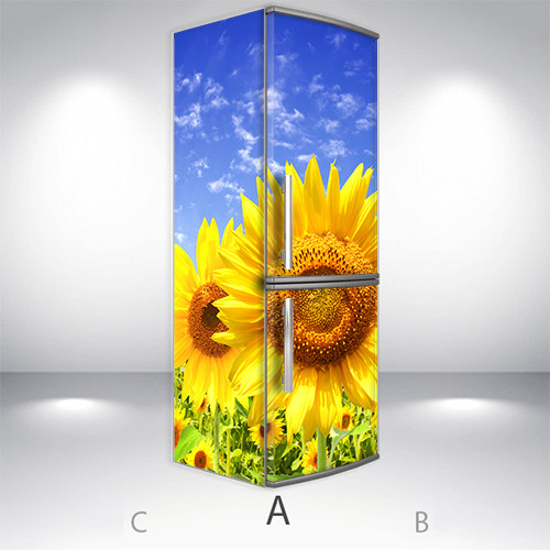 

Наклейки на холодильник 3d, Самоклейка, 200 х 65 см, Лицевая+Левая(А) (holSS1_fl13746 Цветы-4)