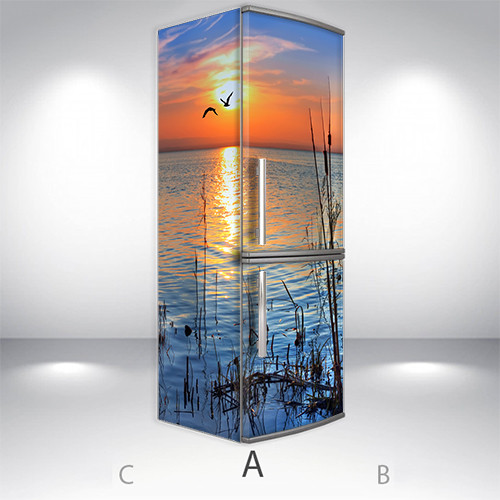 

Наклейки на холодильник 3d, Самоклейка, 180 х 65 см, Лицевая+Левая(А) (holSS1_pr12185 Природа-2)