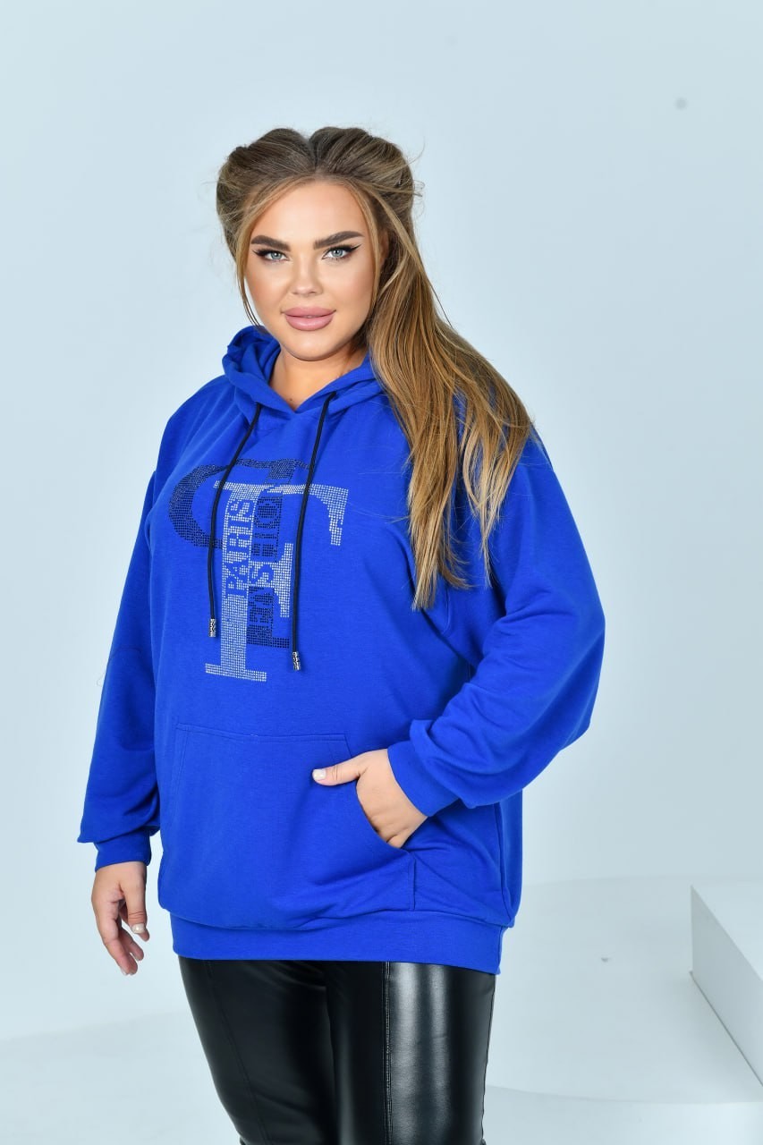 Obey Worldwide Outline Royal Blue Hoodie