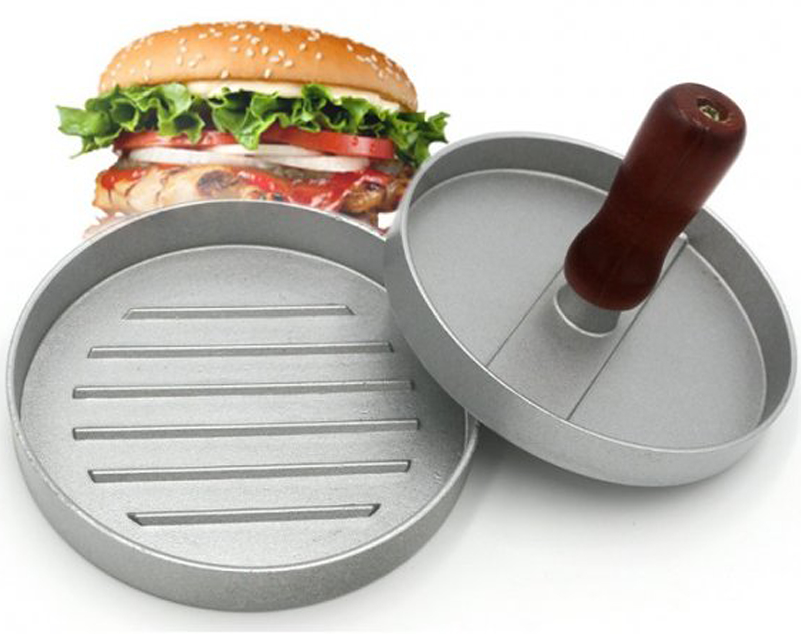 Универсальный пресс для гамбургеров и котлет металлический Burger Press ...