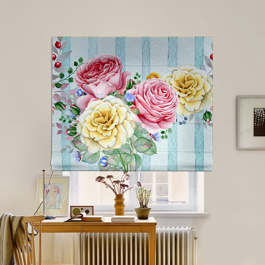 

Римская штора система Classic InHt Фотопечать Скрапбукинг 15-113 Блэкаут 190х170 см